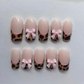 Leopard bow press on