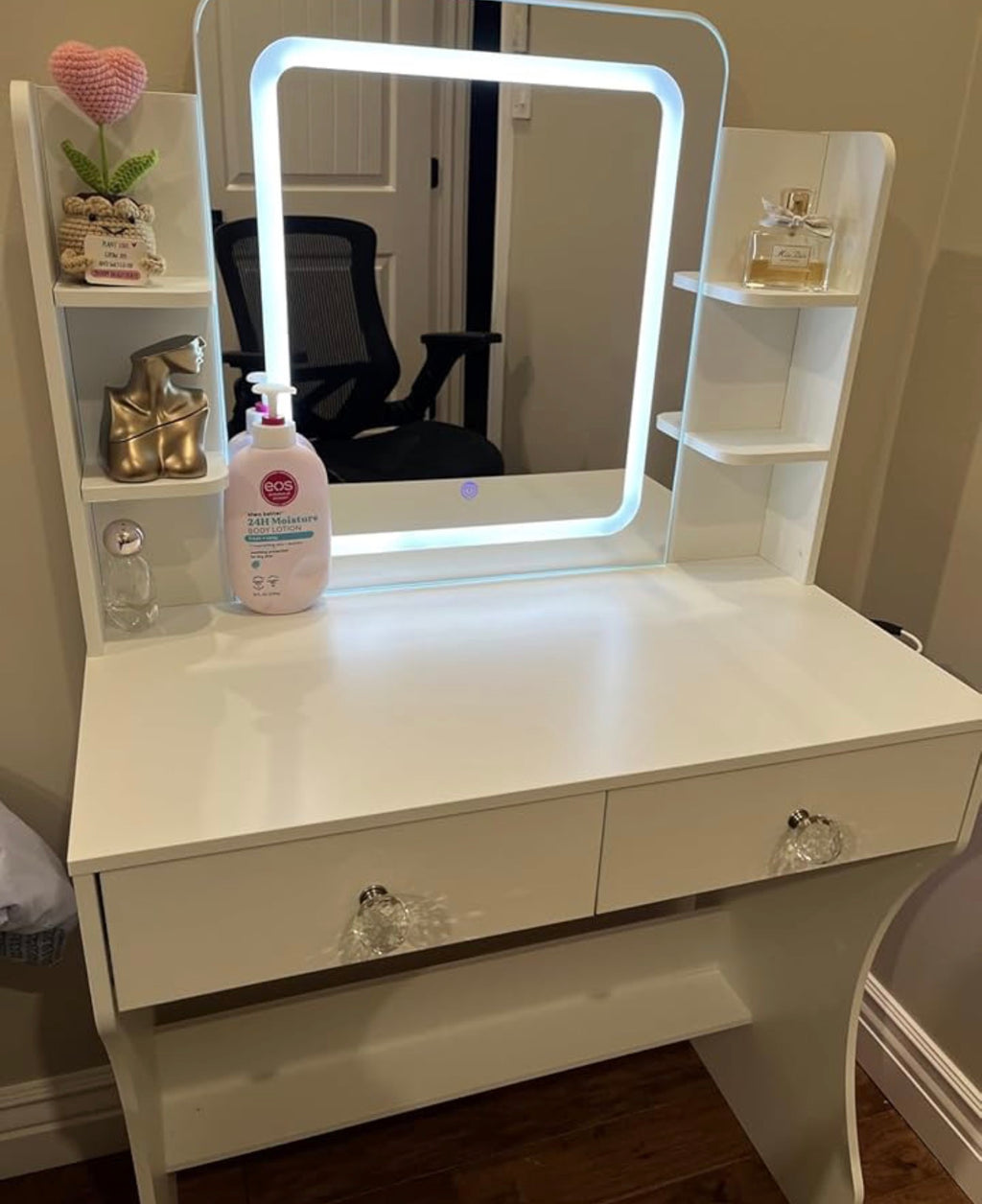 White Medium vanity
